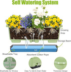 Window Box Planter 6 Pcs, 17 Inches Rectangle Flower Pots - Image 3