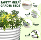 A ANLEOLIFE 6X2X1.5 ft Galvanized Raised Garden Beds Outdoor, Oval Round Metal - Image 3