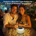 Solar Lanterns Outdoor Waterproof: 2 Pack White Hollow Out Metal Solar Lights - Image 2