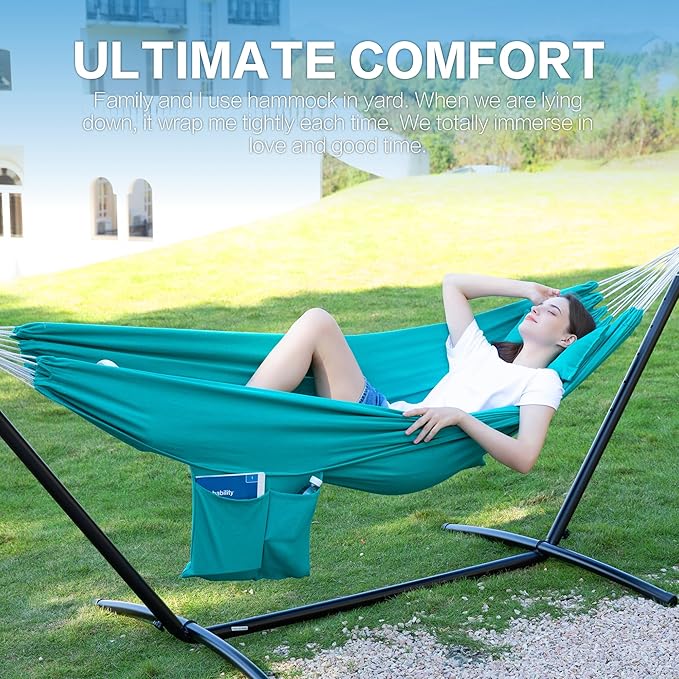PNAEUT Double Hammocks with Stand - Image 2