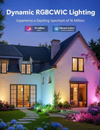 Smart Landscape Lights, APP Controlled RGBCW Color Changing Spot Lights - Image 2