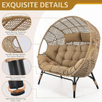 NICESOUL Indoor Outdoor Double Egg Chair - Image 5
