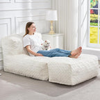 Hobestluk Bean Bag Chair Big Bean Bag Lounger - Image 3