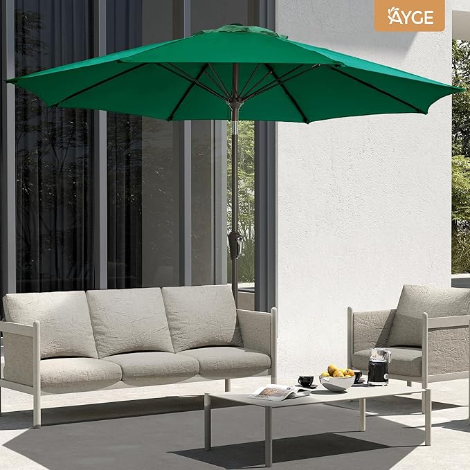 Ayge 9FT Large Outdoor Patio Umbrella Market Table Umbrella-UV Resistant - Image 3