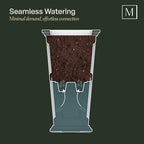 Mayne Wyndham 24-Inch Tall Planter – Self-Watering, Weather-Resistant Planter - Image 2