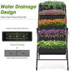 Homdox 2 Pack Vertical Garden Bed, 5 Tiers Raised Garden Planter, 25.6 * 26 * - Image 8