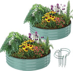 Galvanized Metal Planter Raised Garden Bed Kit by ZFHgarden