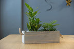 Wooden Planter Box with Handle I Rustic Barn Wood, Plastic Liner l Garden Decor - Image 2