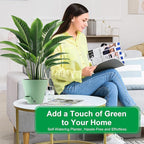 Self-Watering-Pots-for-Indoor-Plants, 8 Inch Flower Pots - Image 2