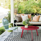 Grand patio Round Steel Patio Coffee Table, Weather Resistant Outdoor Large - Image 2