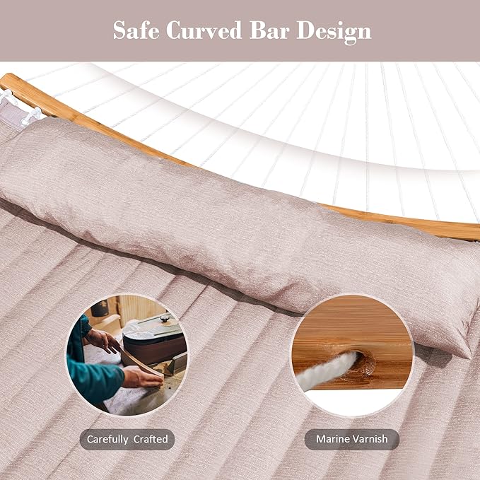 SUNCREAT 55 Inch Large Double Hammock - Image 3