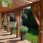 SpaceDresser Waterproof Outdoor Sheer Curtains - Image 4