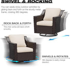 Joyside Wicker Patio Furniture Sets, 7 Pieces Upgraded Large Size Outdoor - Image 3