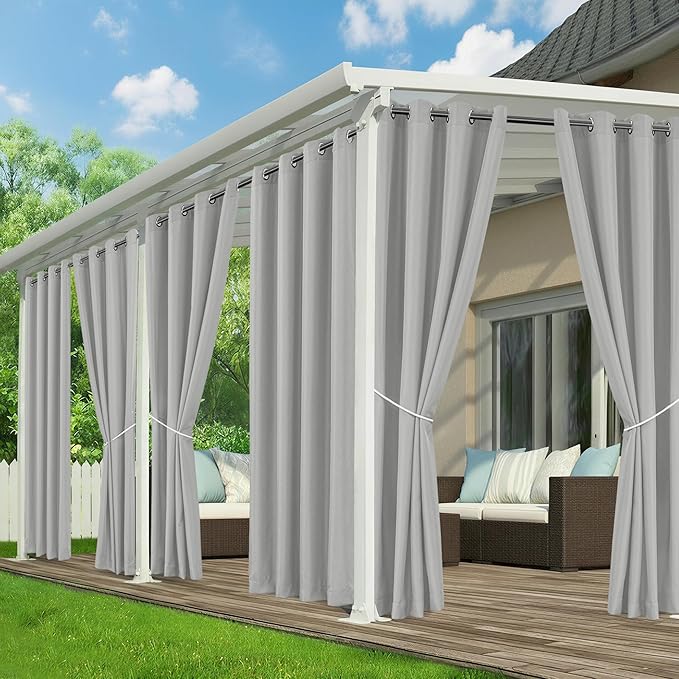Patio Curtains Outdoor Waterproof by RichSets