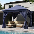 LAUSAINT HOME Semi-Permanent Outdoor Patio Gazebo 10'x10', Heavy Duty Party by LAUSAINTHOME