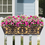 4 Pack 24 Inch Window Boxes Planters Railing Planter Box - Image 6