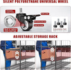 Xcity Storage Shelves, 5 Tier Heavy Duty Metal Shelving Unit - Image 3