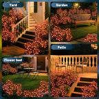 Solar Garden Lights 2 Pack Waterproof Swaying Starburst Light Solar Outdoor - Image 6