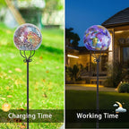 VCUTEKA Solar Outdoor Lights Garden Decor Mosaic Solar Garden Lights Waterproof - Image 2
