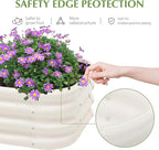 2-Pack 2x1ft Galvanized Raised Garden Bed, Outdoor Planter Bed, Metal Planter - Image 5