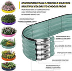 Galvanized Metal Planter Round Raised Garden Bed Kit - Image 2