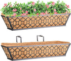 Riare 2 Pack 24 Inch Window Boxes Planters by Riare