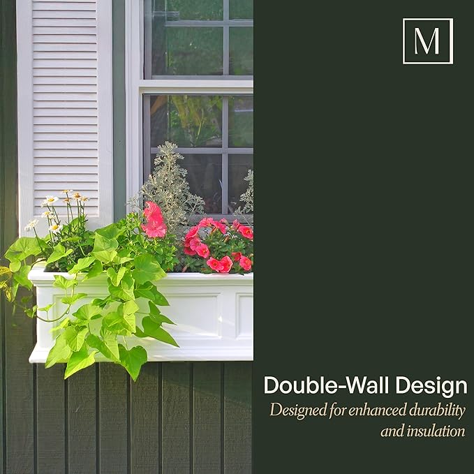 Mayne Fairfield 3-Foot Window Box – Self-Watering, Weather-Resistant Planter - Image 5