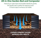 Galvalume Raised Garden Bed 8x4x1.95FT–3X Rust Resistant Aluminum-Zinc Steel - Image 5
