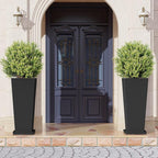 Tall Planters for Outdoor Plants Set of 2, 23.6" Large Taper Flower Plant Pots - Image 8