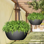 WOUSIWER 13 inch 2Pack Large Hanging Planters - Image 4