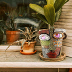 Abstract Face Planters Pots Head, Unique Head Planter - Image 6