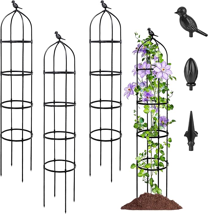 4-Pack 6FT Garden Obelisk Trellis by TCBWFY