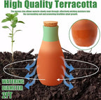 4PCS Terracotta Watering Spikes, Ollas Self Watering Globes, Slow Release Self - Image 3