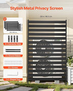 VEVOR Metal Privacy Screen, Garden Divider Panel - Image 2