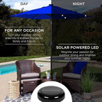Best Choice Products 7.5ft Outdoor Solar Market Table Patio Umbrella - Image 3
