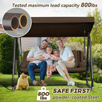 3 in 1 Outdoor Porch Swing - Image 2