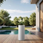 Kante 18.9 Inch Tall Cylindrical Planter, Large Round Plant Pots - Image 4