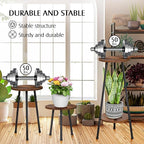 2 Pack Indoor Plant Stand, Mid-Century Wooden Style Plant Holder, Indoor - Image 6