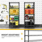 1250 lbs 5 Tier Shelf Metal Storage Shelves Wire Rack Closet Organizers - Image 7