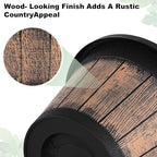 Quarut Plant Pots Set of 3 Pack 9 inch, Whiskey Barrel Planters - Image 4