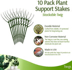 Stackable Plant Support Stakes, Indoor & Outdoor Houseplant Stem Support - Image 2
