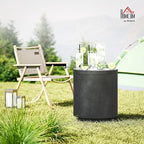 HOMCOM 2.6 Gal Outdoor Cooler Side Table, 3-in-1 Cool Coffee Table - Image 2