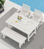SERWALL Patio Dining Chair Set of 2 - Image 6