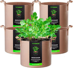 VIVOSUN 5-Pack 7 Gallons Grow Bags Heavy Duty Thickened Nonwoven Fabric Pots by VIVOSUN