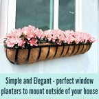 LaLaGreen Wall Hanging Planters Long Window Flower Box Planter - Image 7