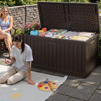 JUMMICO 250 Gallon Outdoor Resin Deck Box - Image 6