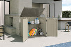 Suncast 34 Cu Ft Horizontal Resin Plastic Storage Shed - Image 10