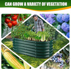 17" Tall Elevated Oval Metal Raised Garden Bed - 4ft x 2ft in Size and 0.8MM - Image 5