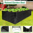 JERIA 8×4×2ft Galvanized Raised，Outdoor Metal Raised Garden Bed, Rectangular - Image 4