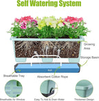 Window Box Planter 8 Pcs, 17 Inches Rectangle Flower Pots - Image 5
